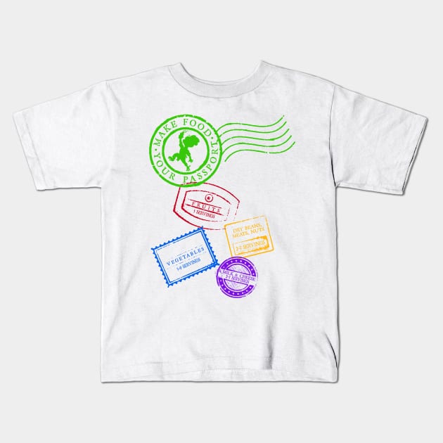 MAKE FOOD YOUR PASSPORT - 2.0 Kids T-Shirt by Coqui the Chef®
